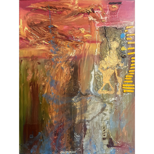 The Kiss, oil on canvas, 40 x 30 inches, © Christian Michael GAllegos
