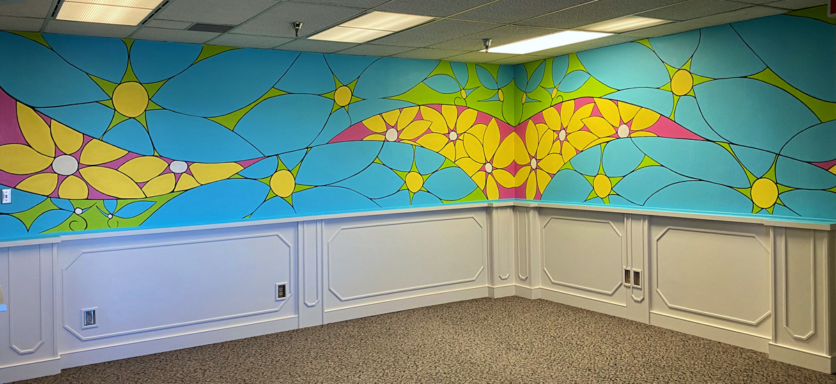 Christian was chosen to provide the mural for the lobby of the City of Albuquerque's Arts & Culture Department, 2021.